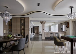 上海別墅裝修案例 現代風加多元建材混搭，完美大氣宅